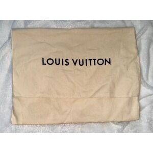 Louis Vuitton Tan Beige Flannel Dust Bag for Handbags Shoes Accessories 18x14